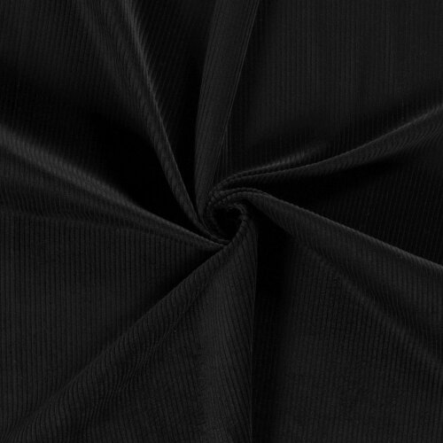 Wide corduroy *Marie* coarse - black