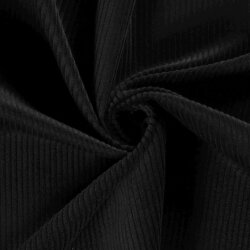 Wide corduroy *Marie* coarse - black