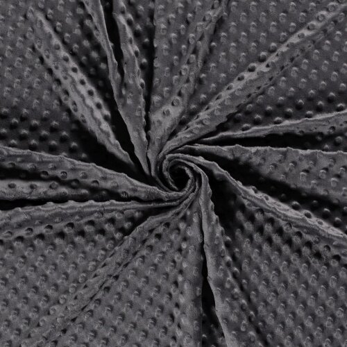 Minky Fleece *Marie* - dark steel grey