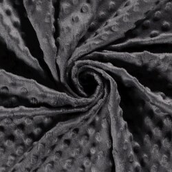 Minky Fleece *Marie* - dark steel grey