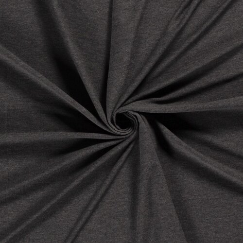 French Terry *Marie* Uni - dark grey mottled