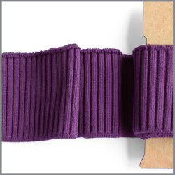 Bündchen_Boord_Cuffs Grob Uni - aubergine