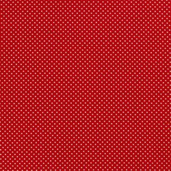Puntos de popelina de algodón 2mm - rojo