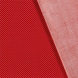 Cotton poplin dots 2mm - red