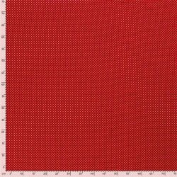 Cotton poplin dots 2mm - red