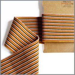 Poignets Boord Cuffs Mini rayures orange/jaune/marron