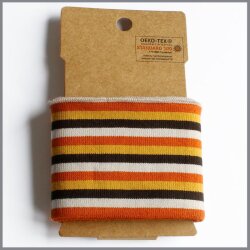 Polsini Boord Polsini Allover Stripes arancio/giallo