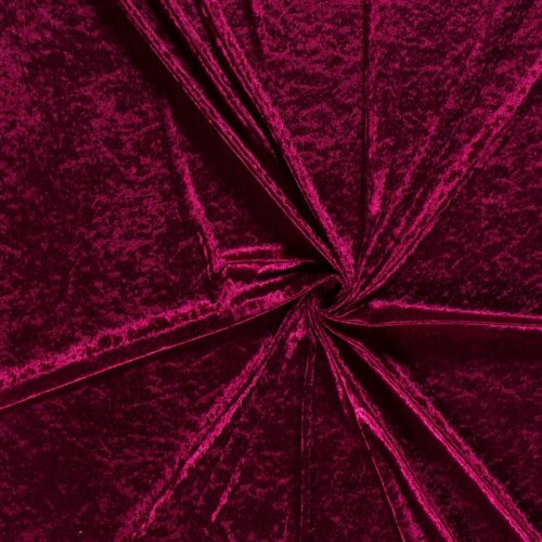 Pannesamt *Marie* - weinrot