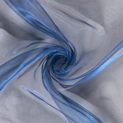 Organza Iridescente - blu esotico
