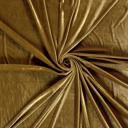 Stretch velvet *Marie* - mustard