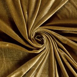 Stretch velvet *Marie* - mustard