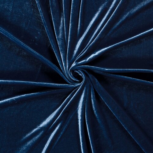 Stretch velvet *Marie* - royal blue
