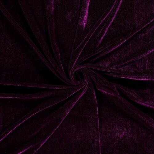 Velours extensible *Marie* - canneberge