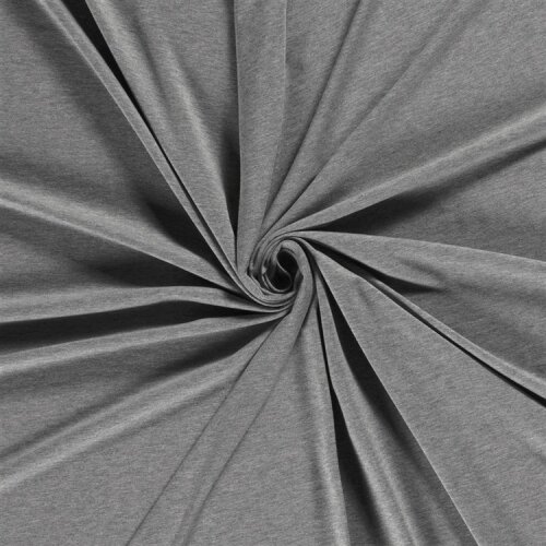 Cotton jersey *Marie* light grey mottled