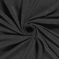 Cotton jersey *Marie* dark grey mottled