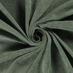 Stretch terry cloth *Marie* - dark old mint